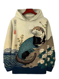 Sudadera con capucha extragrande de algodón 100% para hombre, personalizada al por mayor, con hombros caídos, bordado en relieve, color liso, ecológica - Product Image 3