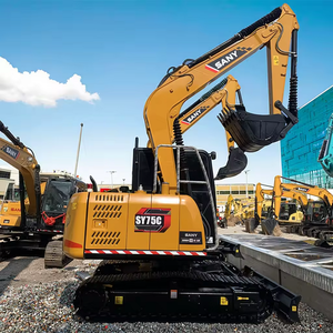 Miniexcavadora Sany SY75C de 7 toneladas, tipo oruga, con motor Yanmar, componentes principales: caja de cambios, motor, sistema hidráulico, modelo en venta - Product Image 2
