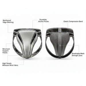 Premium OEM ODM New Protective Sports Groin Guard for Men Adjustable Athletic Cup MMA Boxing Football & Martial Arts Groin Pads - Product Image 2