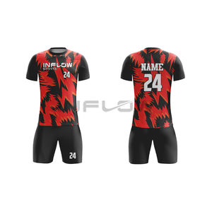 เสื้อฟุตบอลขายส่ง แห้งเร็ว 100% โพลีเอสเตอร์ เสื้อแข่งฟุตบอล 7v7 สำหรับผู้ชาย ชุดทีมชาติทุกทีม ชุดฟุตบอลแห้งเร็ว - Product Image 3