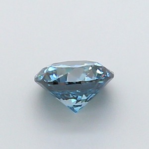 Diamant CVD créé en laboratoire, taille ronde, couleur bleu vif fantaisie, clarté VS1, polissage excellent, qualité supérieure, pierre non montée pour bague. - Product Image 2