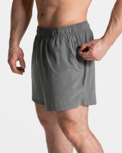 Shorts d'entraînement personnalisés coupe classique, longueur 5 pouces, matière à séchage rapide, taille ajustable, poches zippées et à glissière pour le fitness en extérieur - Product Image 1