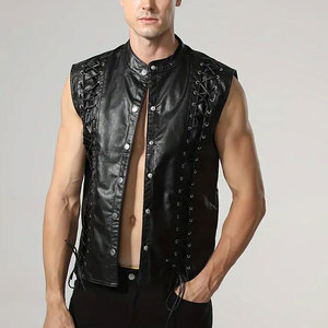 High Quality Leather <b>Vest</b> With Soft Inner Fabric Smooth Texture And Modern Design For Street Style And Riding Purpose - Product Image 3