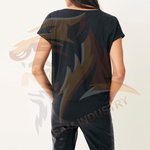 Camiseta de Manga Corta Holgada Informal para Mujer, Camiseta de Jersey Transpirable de Verano, Totalmente Personalizable - Product Image 2