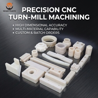 Pièces de rechange en plastique ABS, POM, Nylon PA6, PEEK usinées et coupées sur mesure par CNC avec une tolérance de précision de +/-0,02 mm