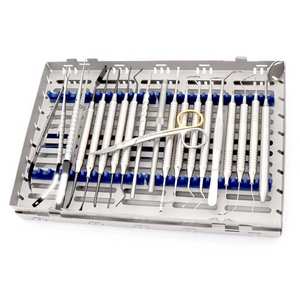 Kit microquirúrgico para túnelización de 15 piezas con cassette, instrumentos dentales periodontales para cirugía de tejidos blandos, uso hospitalario - Product Image 6