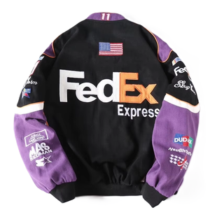 เสื้อแจ็คเก็ตบอมเบอร์สำหรับเด็ก สไตล์สตรีท ผ้าคอตตอนผสม  รับผลิตแบบ FEDEX OEM ODM ปักลายตามสั่ง - Product Image 5