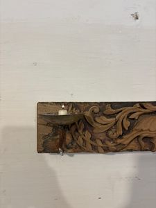 Panel de Madera de Teca Vintage con Grabado Fino, Estilo Moderno de Mediados de Siglo, Artesanía, Decoración de Pared para Hogar u Oficina, Muebles de Exterior - Product Image 6