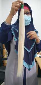 100% humain Remy Extensions de cheveux blond bande cuticule aligné droit frontal cheveux faisceau lâche doux brillant pas de perte d'enchevêtrements - Product Image 2