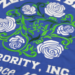 Zeta Phi Beta Windbreaker Jacket Royal Blue Lightweight Zip Up Greek Letter Jacket Water Resistant Sorority Apparel - Product Image 4