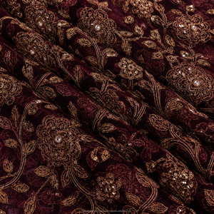 Tissu en dentelle filet africaine nigériane écologique très demandé, richement perlé à la main, pour robe George, pour mariage, pour femme - Product Image 6