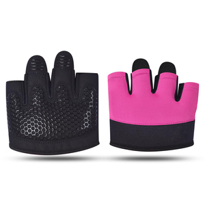 Best Gym Hand Grips Accessories Anti-slip Cross <b>Training</b> Weightlifting Fitness Fingerless Grip Pad Neoprene Pull-on Closure Grip - Product Image 1