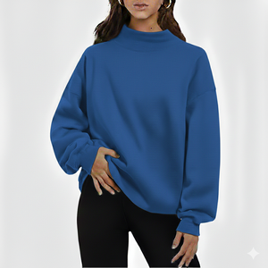 Nouveau sweat à capuche pour femme, confortable, couleur unie, en polaire, col semi-montant, manches longues, respirant, idéal pour l'hiver, les loisirs quotidiens et les trajets. - Product Image 3