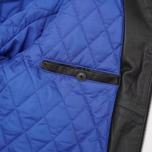 แจ็กเก็ตหนังแกะสำหรับผู้ชาย, แจ็คเก็ตหนังวัวกันน้ำมีฮู้ดเหมาะสำหรับฤดูหนาวปรับแต่งได้มีซิปปิดสำหรับรถจักรยานยนต์ - Product Image 5