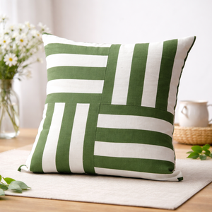 Funda de Cojín Cuadrada de Lino Puro, Elegante y Decorativa, Funda de Almohada de Lino Natural para Sofá - Product Image 1