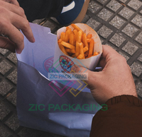 Boîte d'emballage en papier écologique pour churros, frites, sauce, gâteaux, beignets, sushi, brownies, biscuits, à emporter