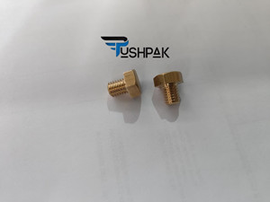 Perno hexagonal de latón con rosca UNC, tipo de tornillo de fijación, acabado en níquel, zinc, óxido negro, cromado, tuercas y arandelas incluidas, accesorio de alta resistencia. - Product Image 3