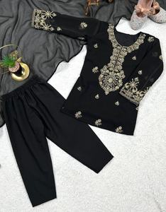 Haut pour enfants - Palazzo avec dupatta pour la saison des fêtes - Product Image 5