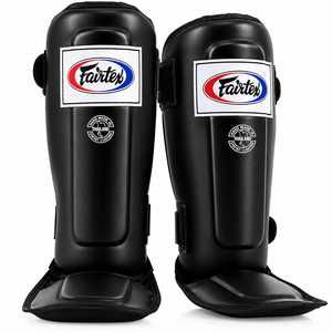 สนับแข้ง MMA แบบสั่งทำพิเศษ คุณภาพพรีเมียม ราคาขายส่ง RTS Fair Tex รุ่นใหม่ ป้องกันขาสำหรับคิกบ็อกซิ่ง ทำจากหนังแท้ OEM - Product Image 1
