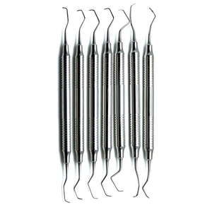 Détartreur dentaire en acier inoxydable, outil manuel de précision avec poignée ergonomique pour une élimination contrôlée du tartre - Product Image 5