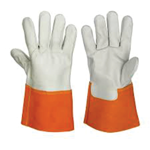 Guantes de Seguridad Unisex al por Mayor con Rayas de Caramelo, de Cuero de Vaca, Resistentes a Cortes y al Calor, Transpirables y Duraderos, de 14 Pulgadas - Product Image 5
