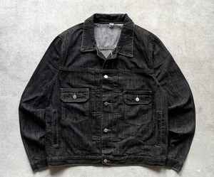 Veste en jean vintage personnalisée pour l'hiver, style formel et streetwear décontracté, avec broderie imprimée patchwork et décoration boutonnée - Product Image 6