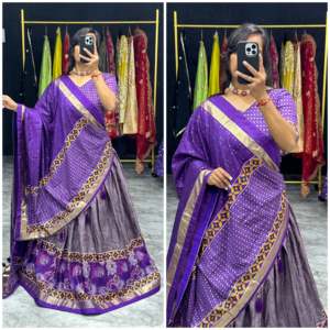 Conjunto de Lehenga Choli Especial para Navratri para Mujer de Diseñador con Hermoso Dupatta - Product Image 2