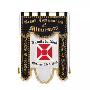 Customizable <b>Machine</b> Embroidery Design for Masonic Knights Templar Commandery Banner Brand New Customized Embroidered Portable - Product Image 4
