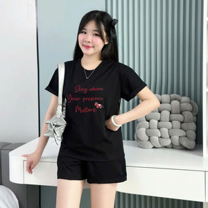 ชุดเสื้อผ้าผู้หญิงสองชิ้นแบบลำลองสำหรับฤดูร้อน ผ้าฝ้ายเนื้อนุ่ม ยั่งยืนต่อสิ่งแวดล้อม ซักได้ สวมใส่สบาย แฟชั่นธรรมชาติ รับสั่งทำ - Product Image 6