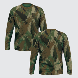 CODER SPORTS Camiseta de Camuflaje con Sublimación Digital, Precio Económico, Transpirable, Camiseta de Manga Larga con Estampado de Camuflaje para Hombre - Product Image 3