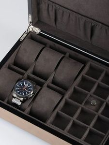 Humidor rectangulaire classique de luxe en bois avec dessus en laque, résistant à l'humidité, écologique et portable pour le stockage des cigares - Product Image 6