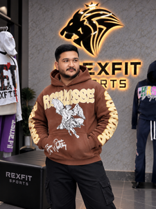 Custom <b>Men</b> <b>Zip</b>-<b>Up</b> Hoodie Oversized Streetwear <b>Fleece</b> Sweatshirt Winter Digital Printing 100% Cotton Eco-Friendly Kangaroo Pocket - Product Image 4