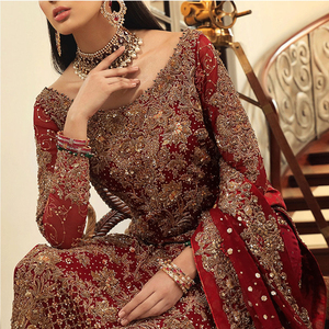 ชุดเจ้าสาวปากีสถานแบบใหม่ ผ้าชีฟองหลากสี ชุดออกงานปี 2022 ชุดสำหรับคุณแม่เจ้าสาวแบบใหม่ สำหรับฤดูร้อน - Product Image 6