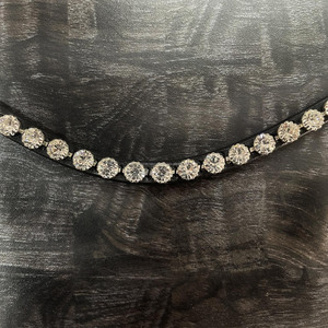 Banda tradicional de cejas de caballo de cristal transparente de 8mm, combinación perfecta con brida de caballo, brida de equitación de cualquier disciplina y equipo de caballo - Product Image 2