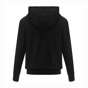 Ensemble de survêtement décontracté pour homme avec logo personnalisé, en molleton à cordon de serrage, à capuche, uni, 100 % coton, manches longues, élégant - Product Image 3