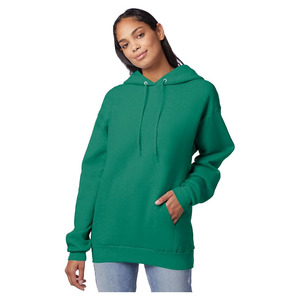 Sudadera con Capucha Verde Lisa para Hombre, Sudadera sin Estampado, Personalizable, Estilo Urbano - Product Image 4