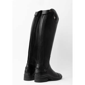 Botas de equitación largas con cremallera para hombre, de cuero auténtico marrón, con cordones, hasta la rodilla, para polo y equitación. - Product Image 2