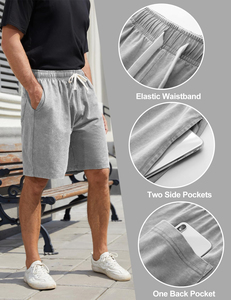 Pantalones Cortos Deportivos de Verano para Hombre con Cordón Ajustable, para Gimnasio, Playa, Correr, Trotar, Natación, Cintura Alta - Product Image 5