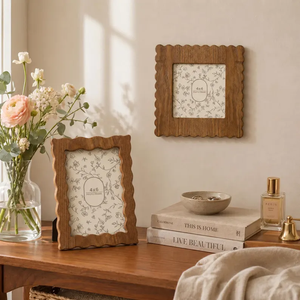 Solid <b>Wood</b> <b>Picture</b> <b>Frame</b> Wooden Photo <b>Frame</b>, Single <b>Frame</b> or Set of 2, Handcrafted <b>Wood</b> Desk Decor, by blossom craft india - Product Image 4