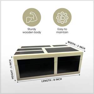 Indian Manufacture Resin Modern Luxury Jewelry <b>Box</b> Elegant Organizer 40x40x25cm Dimensions for Fine Fashion Jewellery Bulk - Product Image 4