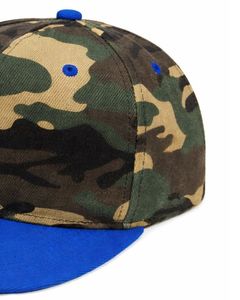 Gorra Snapback Personalizada con Visera Plana, Camuflaje Azul y Verde, Ajustable, de Algodón, Estilo Béisbol, Unisex, Moda Urbana Casual, Venta al Por Mayor - Product Image 4