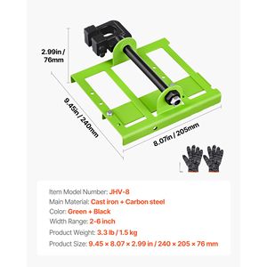 Guida per Taglio Verticale del Legname Regolabile 2-6 Pollici, Attacco Portatile per Motosega in Ghisa Resistente, Sega a Catena per Legname - Product Image 4