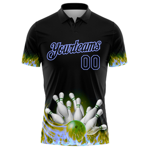 Chemises de bowling à manches courtes imprimées sur mesure pour hommes et femmes, tenues d'équipe, uniformes sportifs - Product Image 5