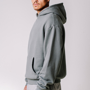 Nouveau Hoodie Pullover Homme Personnalisé avec Logo Imprimé, Teint en Pièce, Molleton Épais Brossé, Manches Côtelées, Capuche Ajustable, Marque Privée - Product Image 3