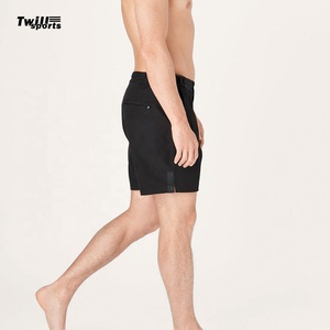 กางเกงขาสั้นสตรีทแวร์ผู้ชายสำหรับฤดูร้อนปี 2025 ราคาโรงงาน ผ้าฝ้ายลำลอง ดีไซน์สไตล์กระดานโต้คลื่น เหมาะสำหรับออกกำลังกาย ความยาวระดับเข่า - Product Image 3