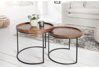 Table d'extérieur antique en cuivre gaufré Table antique en cuivre gaufré