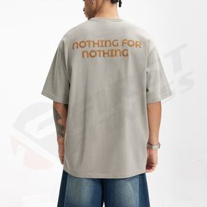 Camiseta Casual de Cuello en V para Hombre, Tejido Personalizado, Algodón Básico, Impresión Digital por Sublimación, Estilo Suave, Corte Regular, Teñido en Prenda, Antiencogimiento - Product Image 2