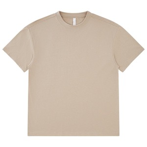 High Quality 220gsm Custom T Shirt Heavy Weight Regular Fit Blank <b>Polyester</b>/Cotton Washed Solid Drop Shoulder <b>Tshirt</b> Printing - Product Image 5