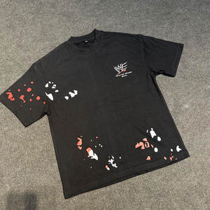 เสื้อยืดผู้ชายผ้าฝ้ายถัก 100% ป้องกันรอยยับ พิมพ์ลายตามสั่ง สไตล์ไฮสตรีท ระบายอากาศได้ดี เป็นมิตรกับสิ่งแวดล้อม แห้งเร็ว แขนสั้น - Product Image 2