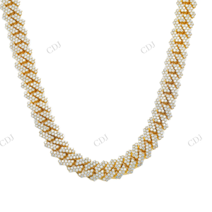 14MM 22" Fully Iced Miami Cuban Link Chain Sterling Silver Men's Hip Hop jewelry Wholesale VVS <b>D</b> Moissanite Cuban Chain <b>Necklace</b> - Product Image 2